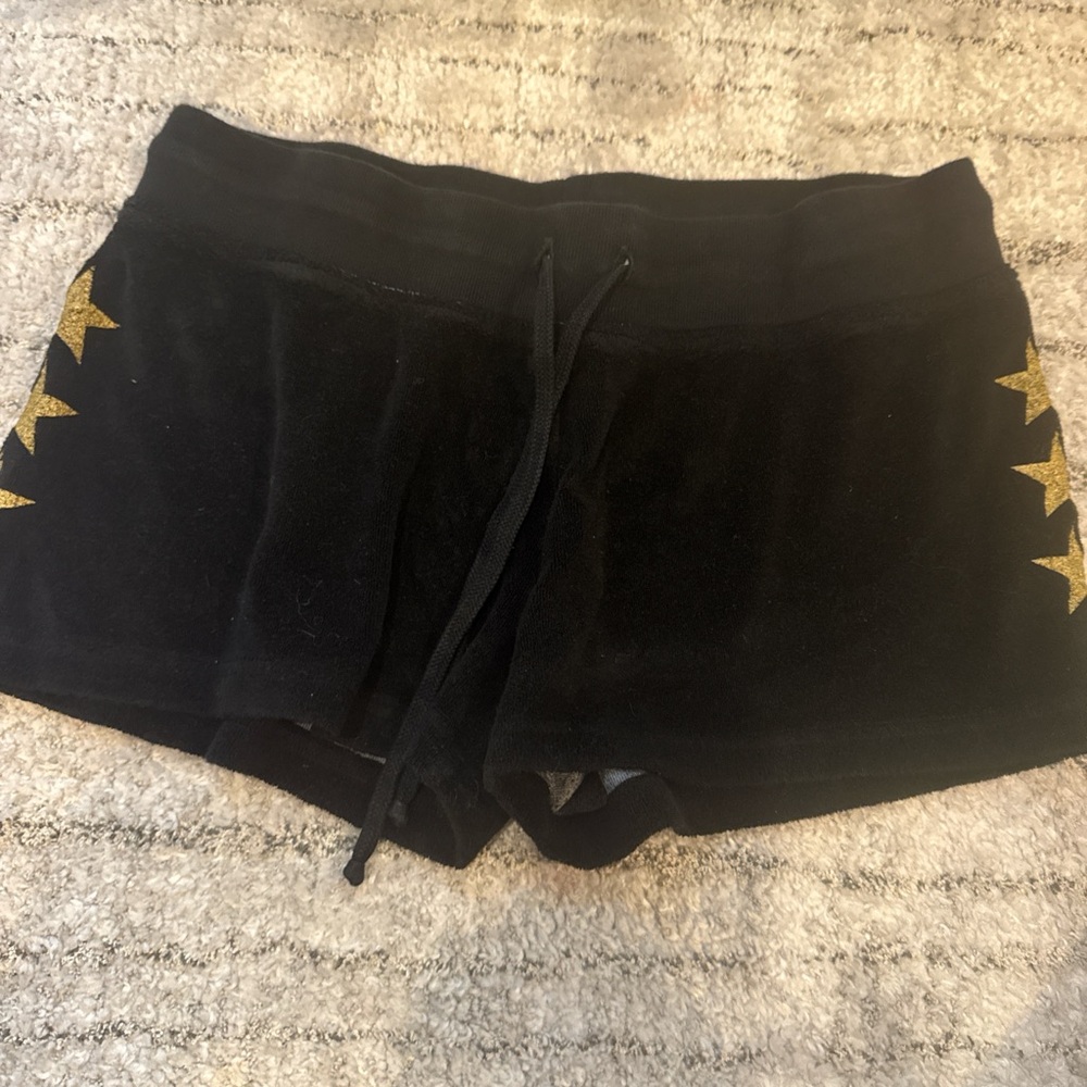Black and Gold Women's Shorts hardtail